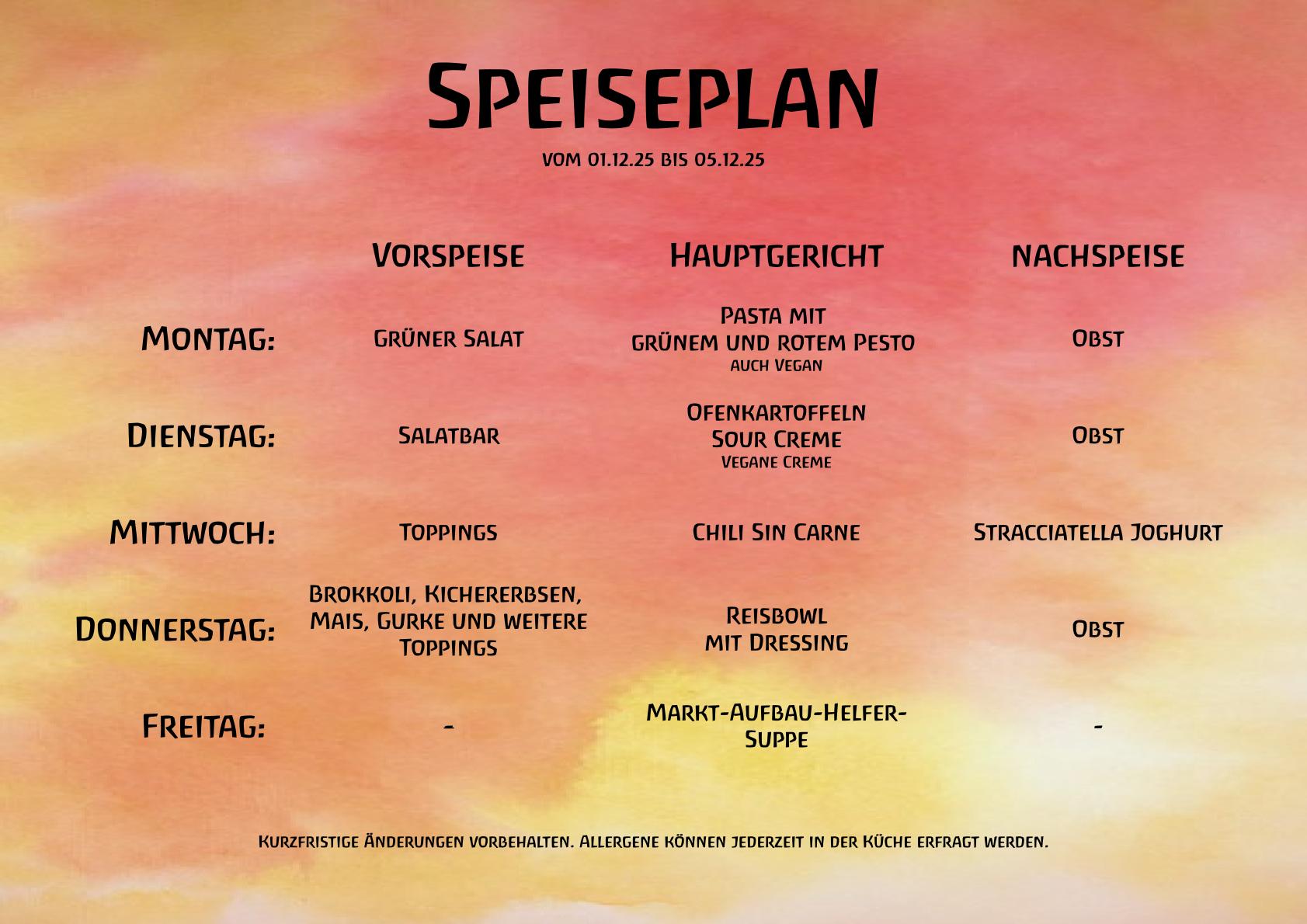 Speiseplan